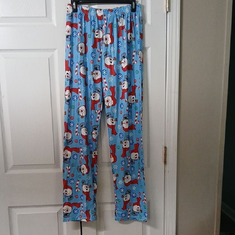 Frost the Snowman lounge pants pajama bottoms  Sz M NWOT